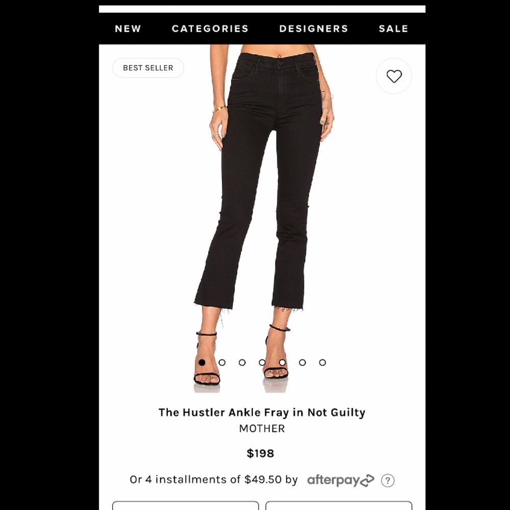 MOTHER Hustler Ankle Fray in Not Guilty | Size 27